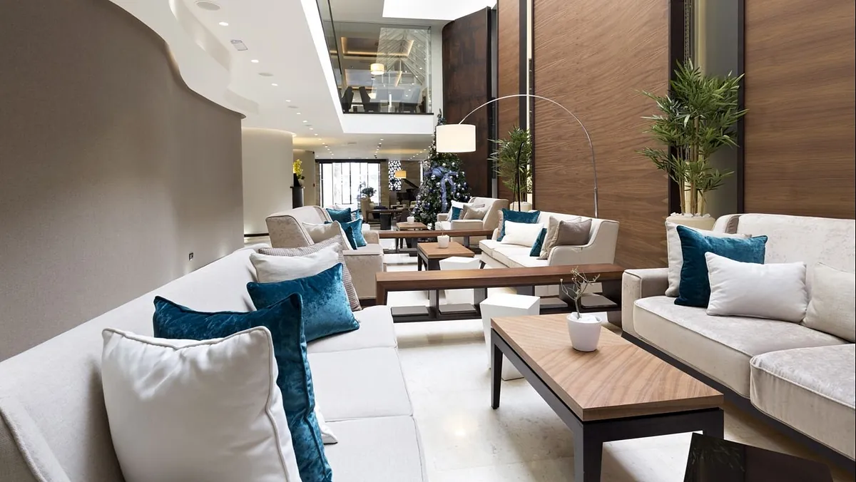 A lounge area